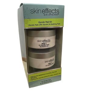 New Skin Effects Dr Jeffrey Dover Glycolic Soothing Pads Peel Kit 2 step system